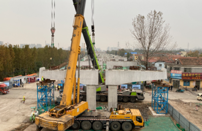 建设再提速!中建八二济宁共青团路北延高铁连接线项目 完成主线盖梁施工